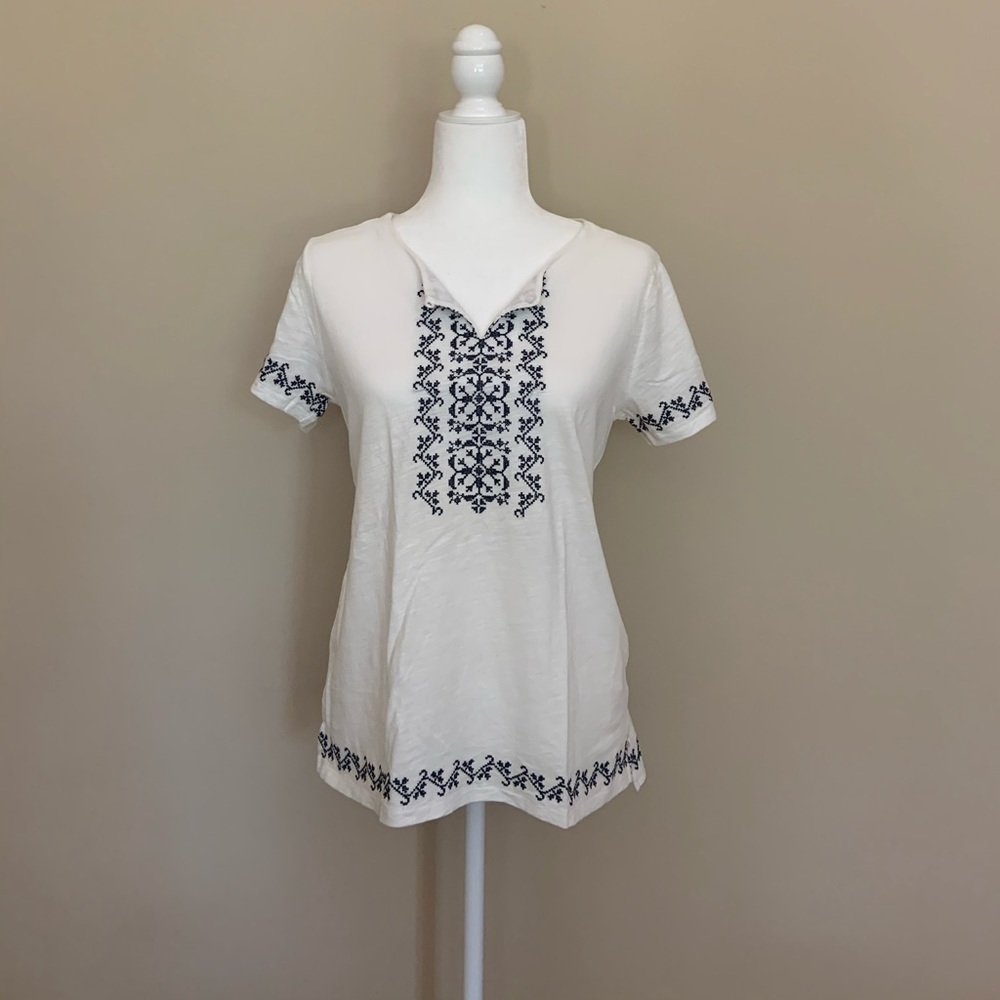 JCrew woman’s short sleeve top in size medium